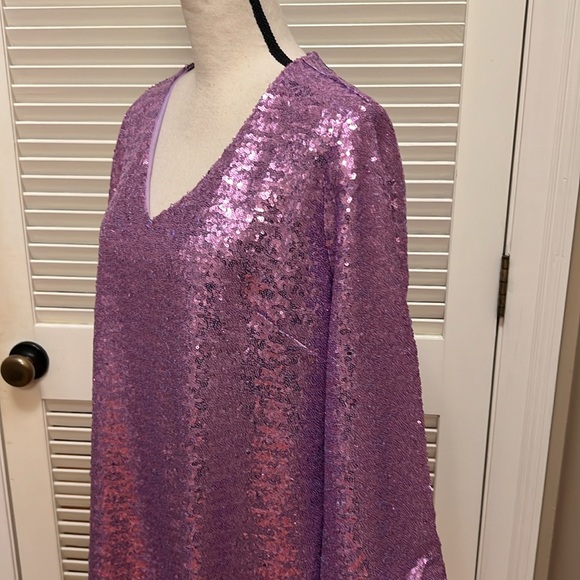 tyler böe Porter Sequin Shift Dress in Lavender, Size Large, NWT - Picture 10 of 17